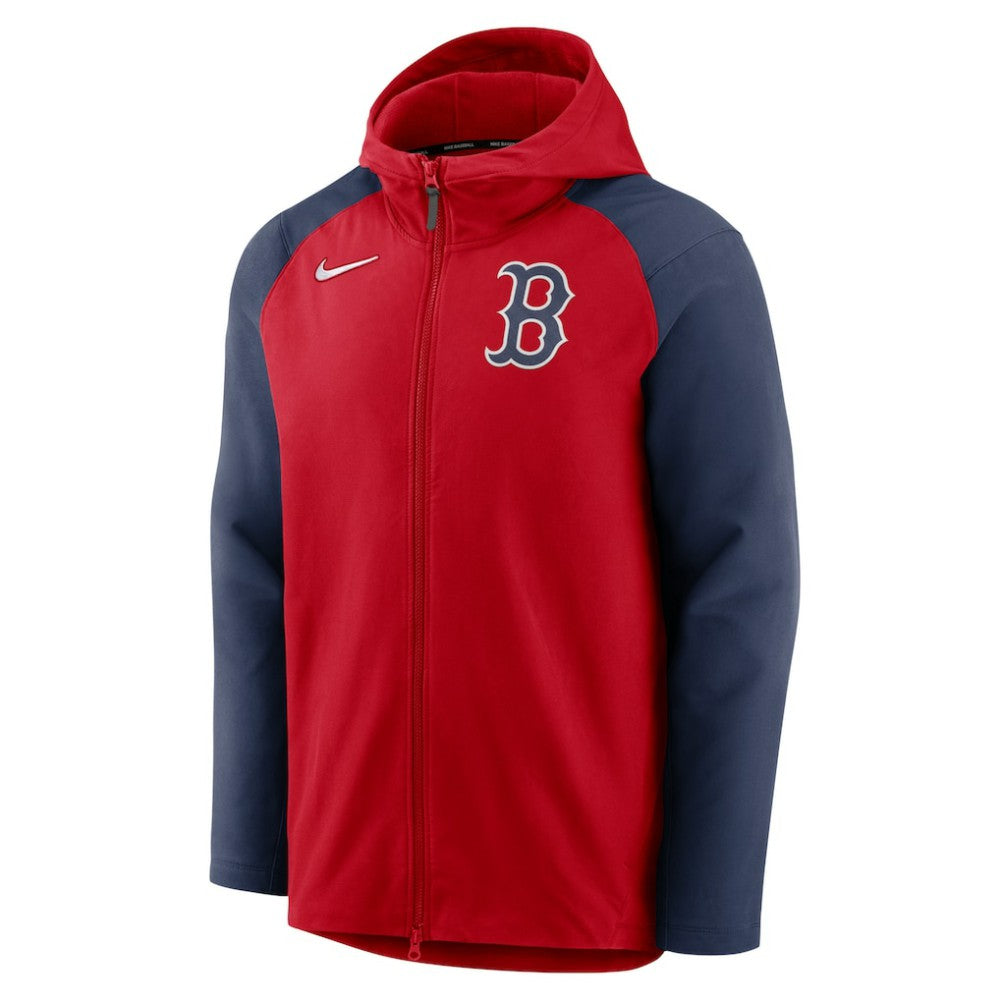 Boston Red Sox Authentic Collection Performance Raglan Full-Zip Hoodie Red/Navy