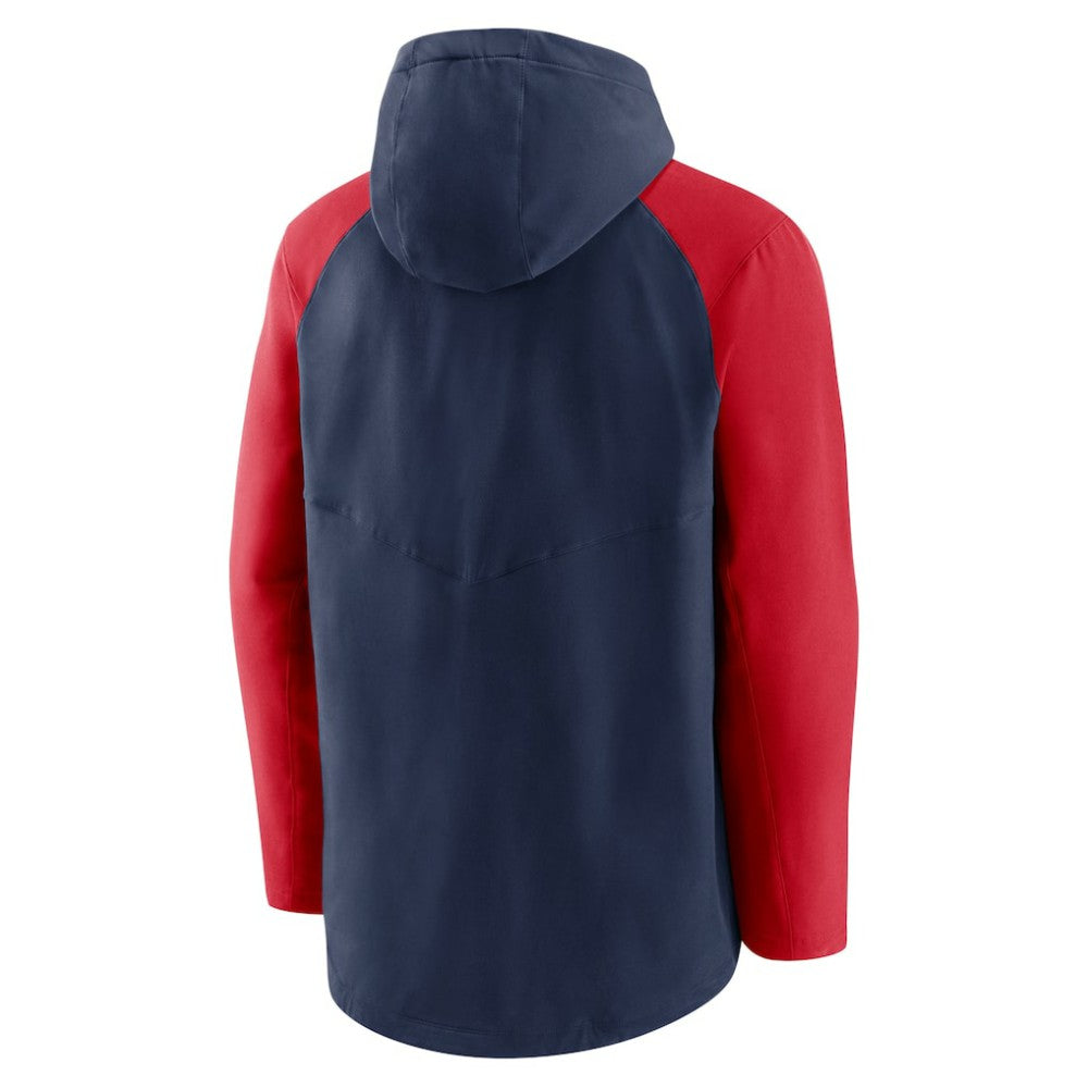 Boston Red Sox Authentic Collection Performance Raglan Full-Zip Hoodie Navy/Red