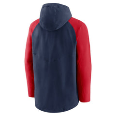 Boston Red Sox Authentic Collection Performance Raglan Full-Zip Hoodie Navy/Red
