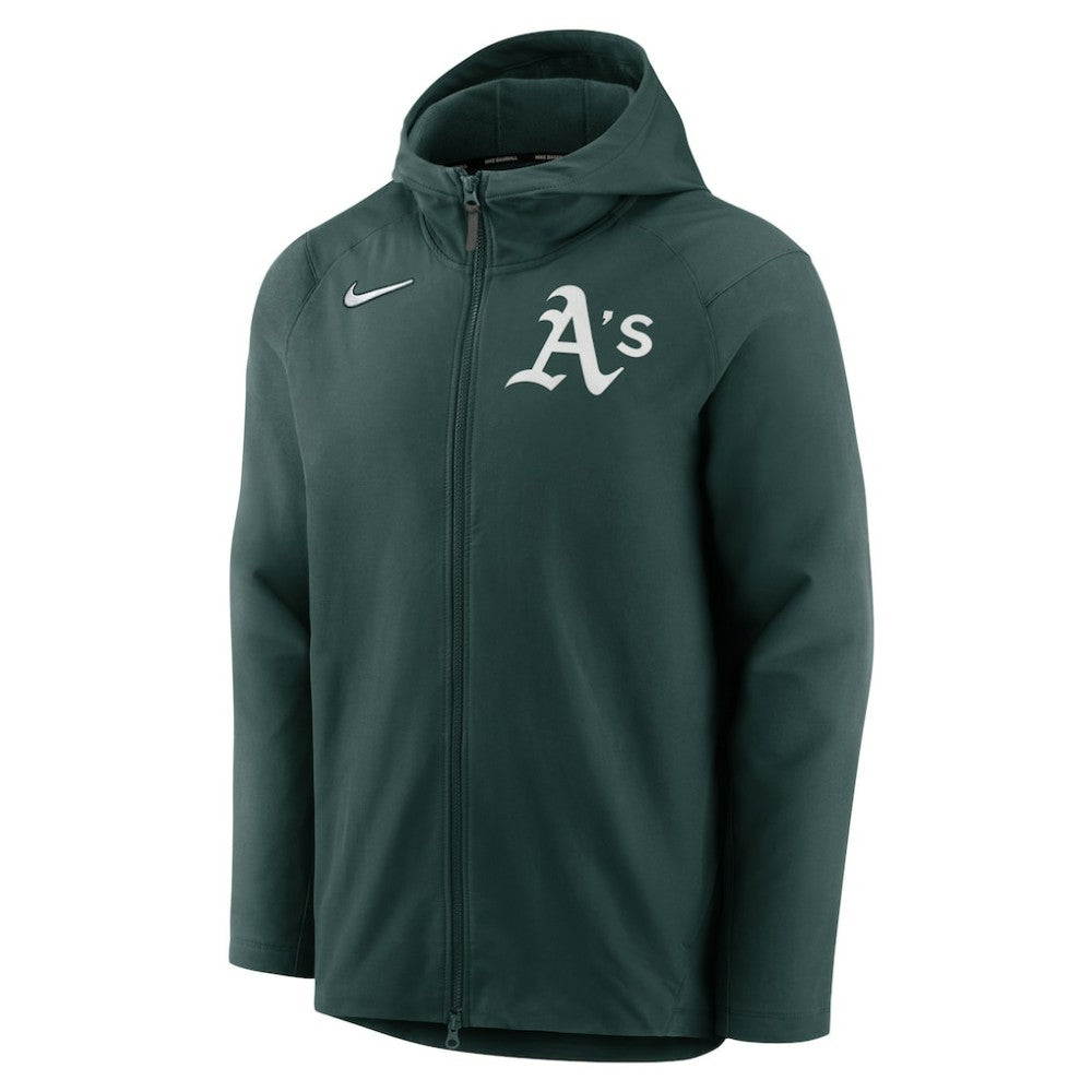 Athletics Authentic Collection Performance Raglan Full-Zip Hoodie Green
