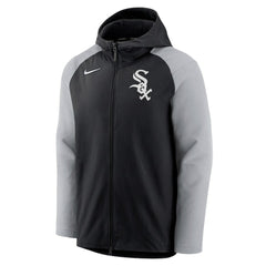 Chicago White Sox Authentic Collection Performance Raglan Full-Zip Hoodie Black/Gray