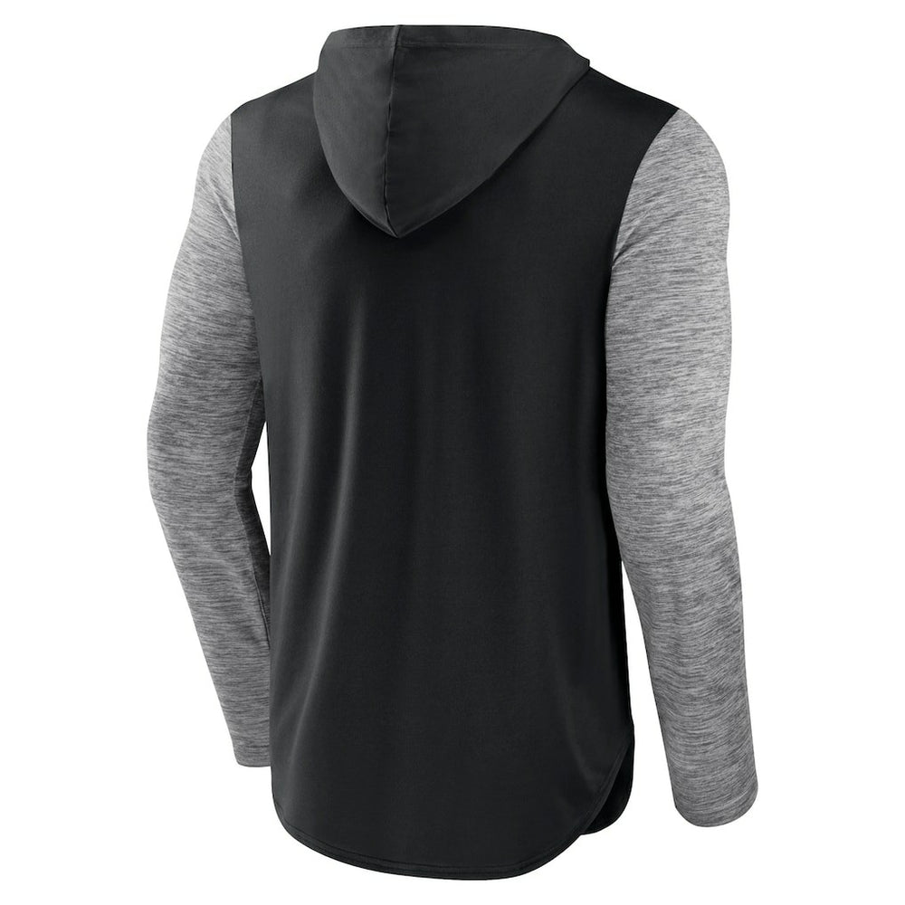 Brooklyn Nets Deep Rotation Performance Pullover Hoodie - Black/Heathered Charcoal sale