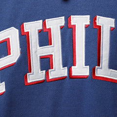 Philadelphia 76ers Big & Tall Double Contrast Pullover Hoodie - Royal/Red cheap