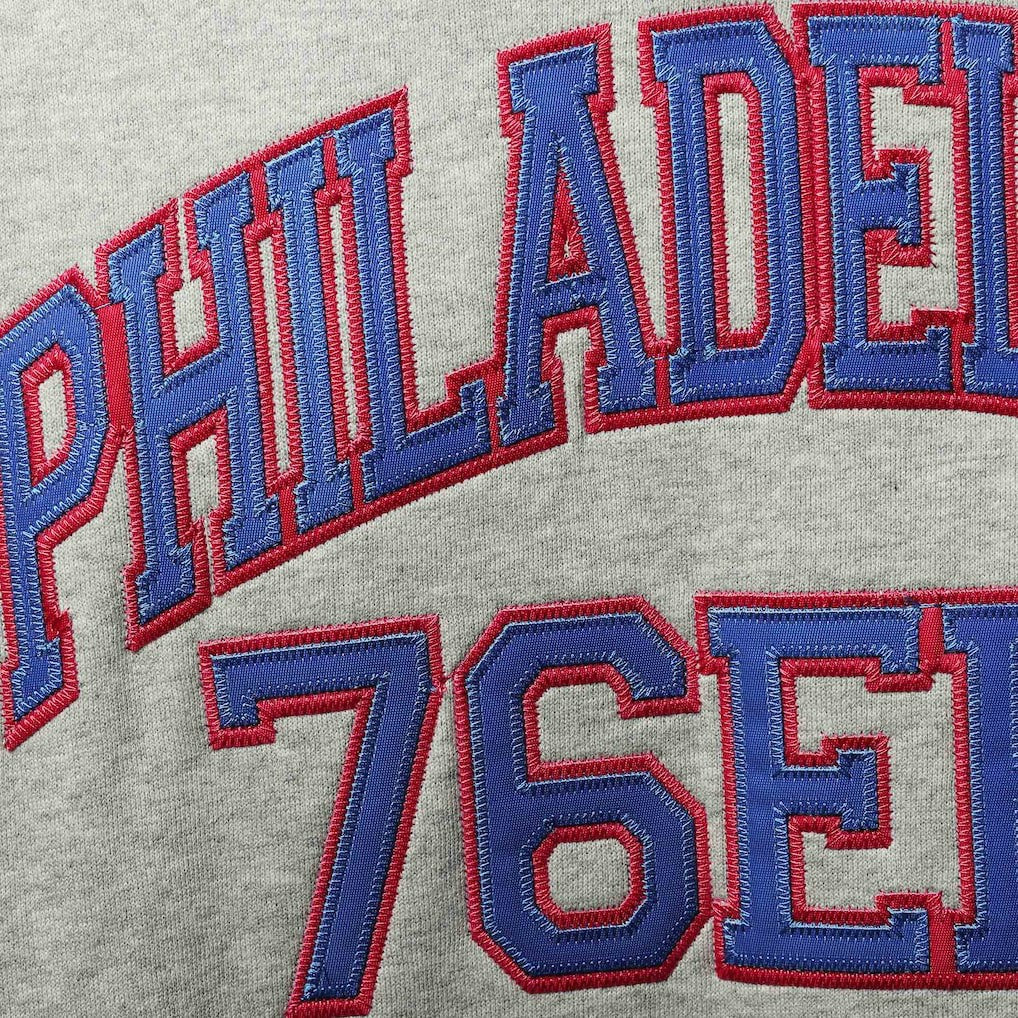 Philadelphia 76ers Hardwood Classics Big & Tall Throwback Pullover Hoodie - Heathered Gray discount