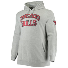 Chicago Bulls Hardwood Classics Big & Tall Throwback Pullover Hoodie sale - Heathered Gray cheap