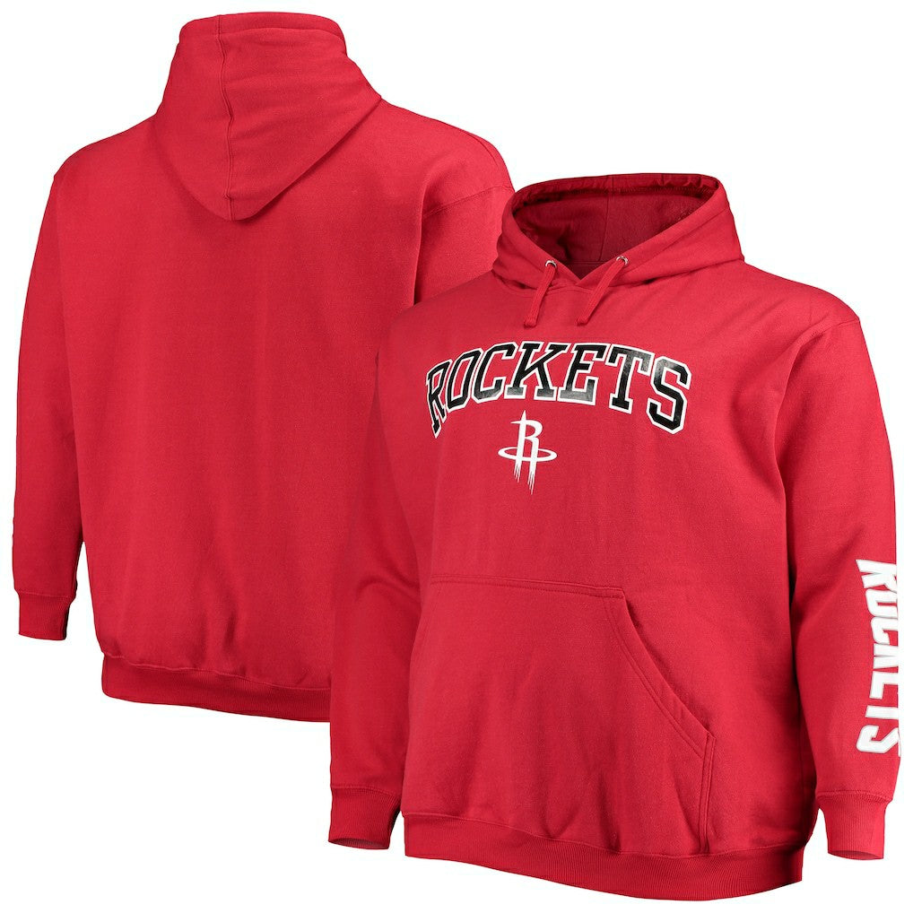 Houston Rockets Big & Tall Team Wordmark Pullover Hoodie sale - Red shop