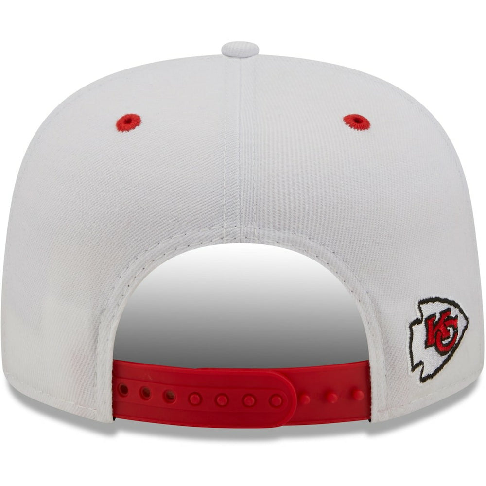 Kansas City Chiefs New Era Sparky Original 9FIFTY Snapback Hat - White/Red on sale