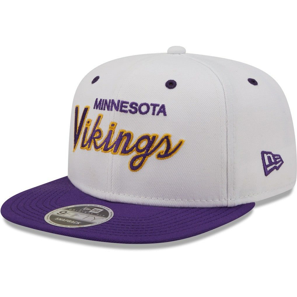 Minnesota Vikings New Era Sparky Original 9FIFTY Snapback Hat - White/Purple online