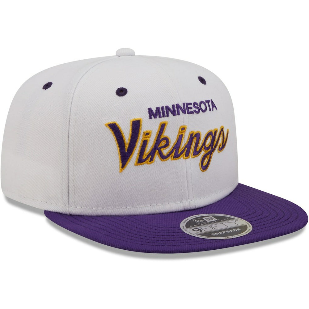 Minnesota Vikings New Era Sparky Original 9FIFTY Snapback Hat - White/Purple online