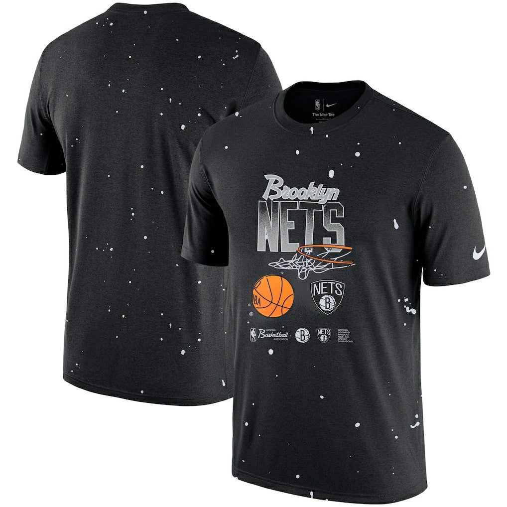 Brooklyn Nets Courtside Splatter T-Shirt - Black sale