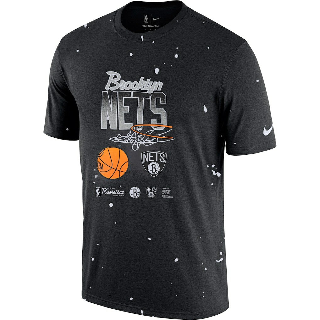 Brooklyn Nets Courtside Splatter T-Shirt - Black sale