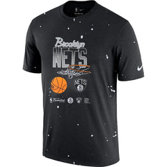 Brooklyn Nets Courtside Splatter T-Shirt - Black sale