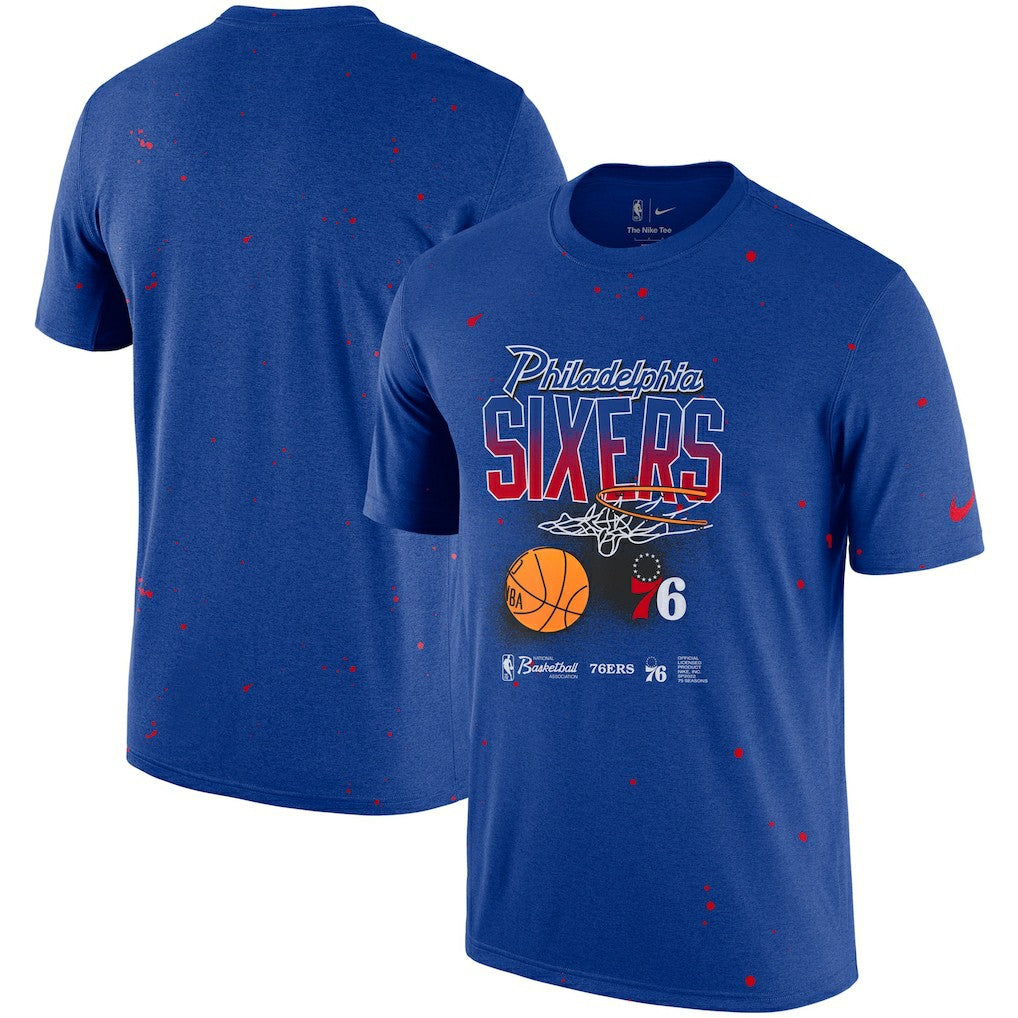 Philadelphia 76ers Courtside Splatter T-Shirt - Royal online