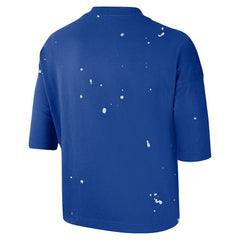 Philadelphia 76ers Women's Courtside Splatter Cropped T-Shirt - Royal online