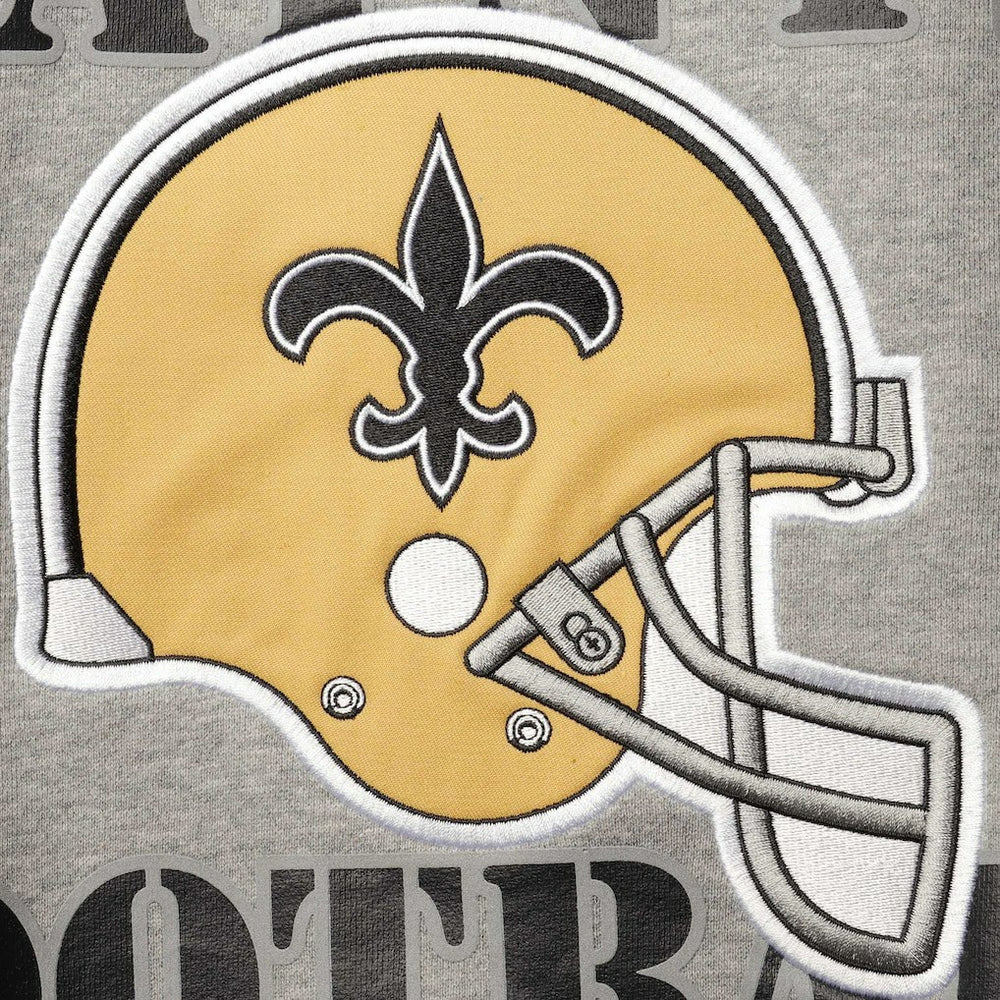 New Orleans Saints Starter Locker Room Throwback End Zone Pullover Sweatshirt - Gray outlet