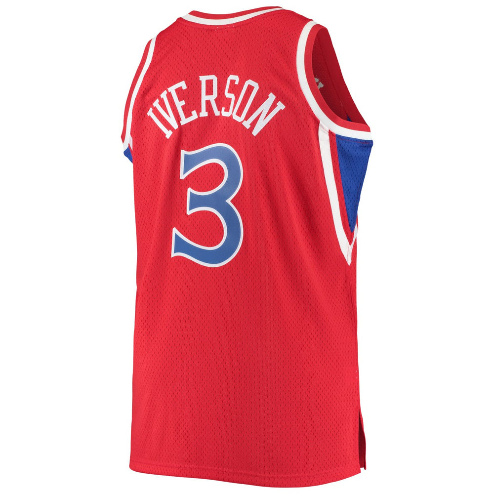Allen Iverson Philadelphia 76ers 1996/97 Big & Tall Hardwood Classics Swingman Jersey - Red discount