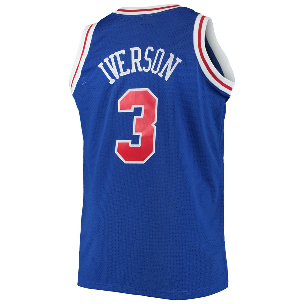 Allen Iverson Philadelphia 76ers 1996/97 Big & Tall Hardwood Classics Swingman Jersey - Royal outlet