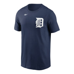Detroit Tigers Cooperstown Collection Wordmark T-Shirt Navy
