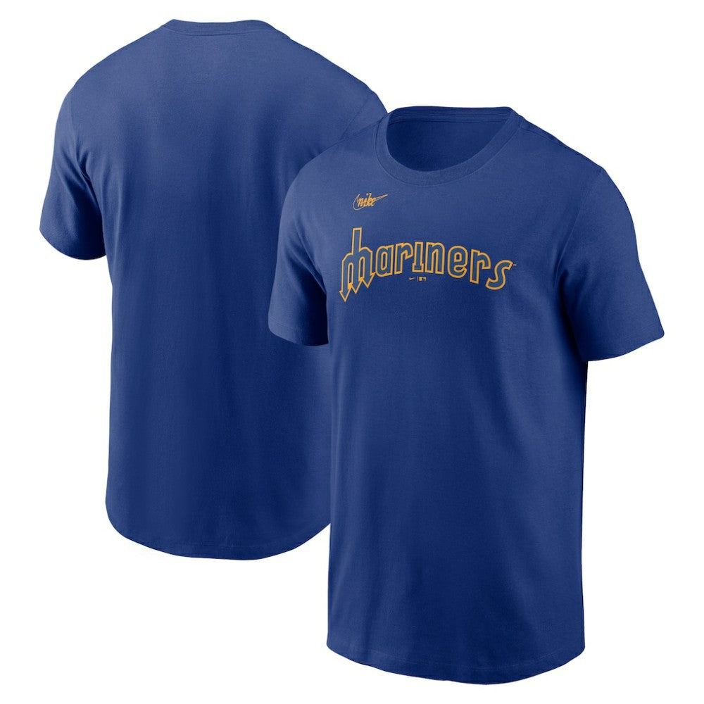 Seattle Mariners Cooperstown Collection Wordmark T-Shirt Royal