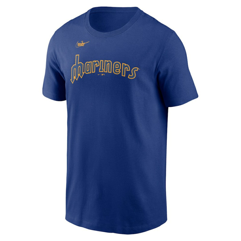Seattle Mariners Cooperstown Collection Wordmark T-Shirt Royal