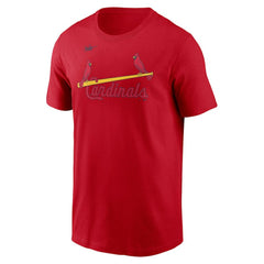 St. Louis Cardinals Cooperstown Collection Wordmark T-Shirt Red