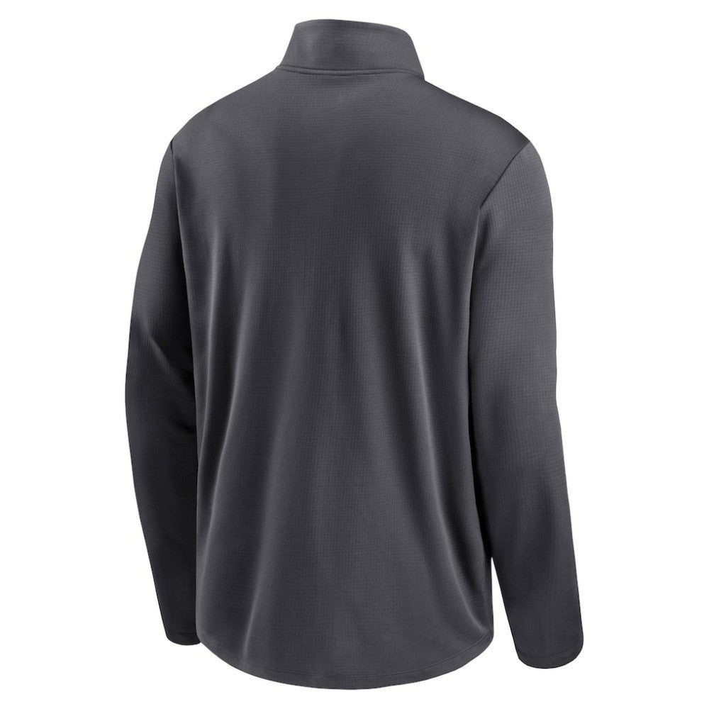 Athletics Diamond Icon Pacer Performance Quarter-Zip Windbreaker Top Anthracite
