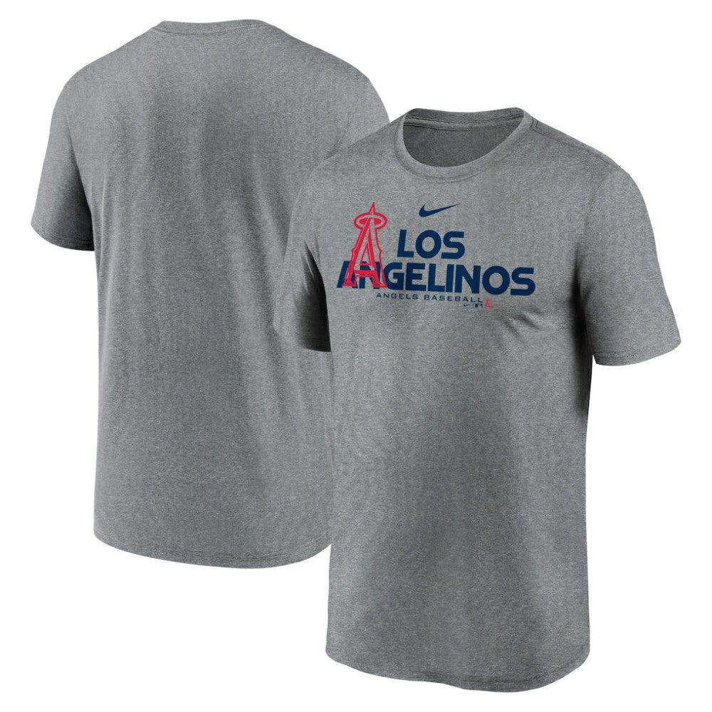Los Angeles Angels Local Rep Legend Performance T-Shirt Heathered Charcoal