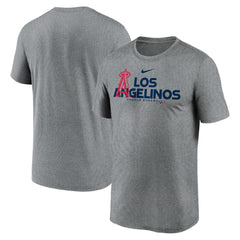 Los Angeles Angels Local Rep Legend Performance T-Shirt Heathered Charcoal