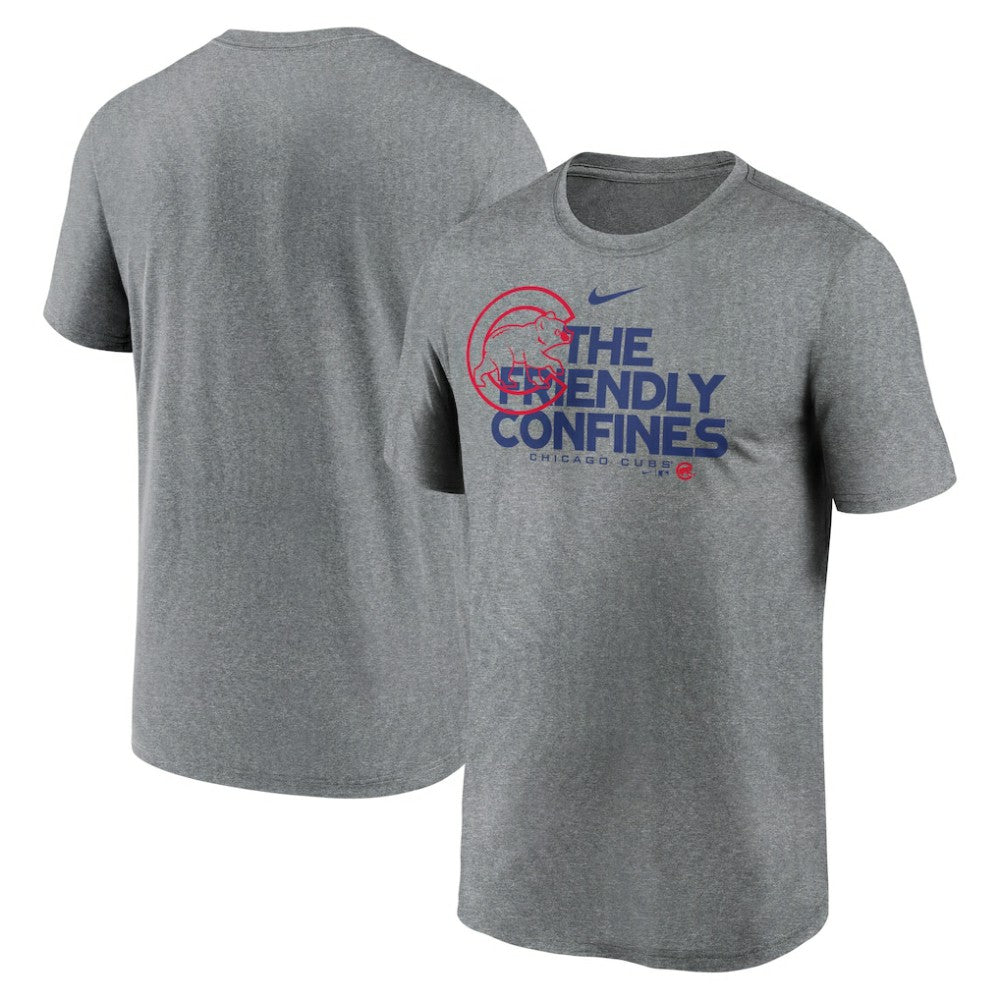 Chicago Cubs Local Rep Legend Performance T-Shirt Heathered Charcoal