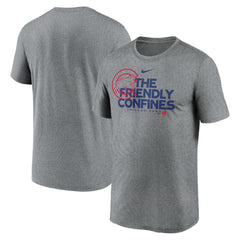 Chicago Cubs Local Rep Legend Performance T-Shirt Heathered Charcoal