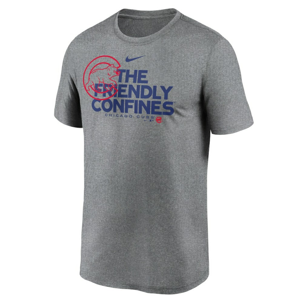 Chicago Cubs Local Rep Legend Performance T-Shirt Heathered Charcoal
