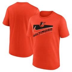 Baltimore Orioles Swoosh Town Performance T-Shirt Orange