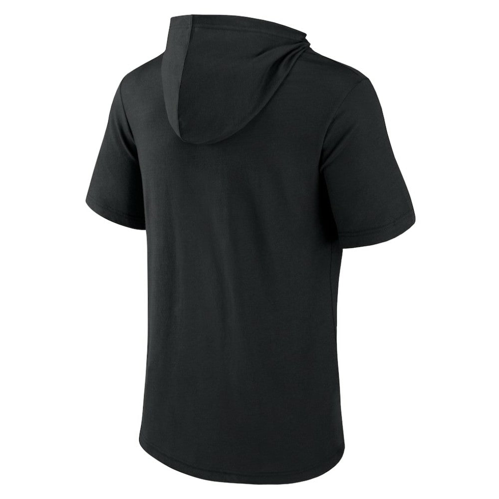San Francisco Giants Iconic Rebel Short Sleeve Hooded Top Black