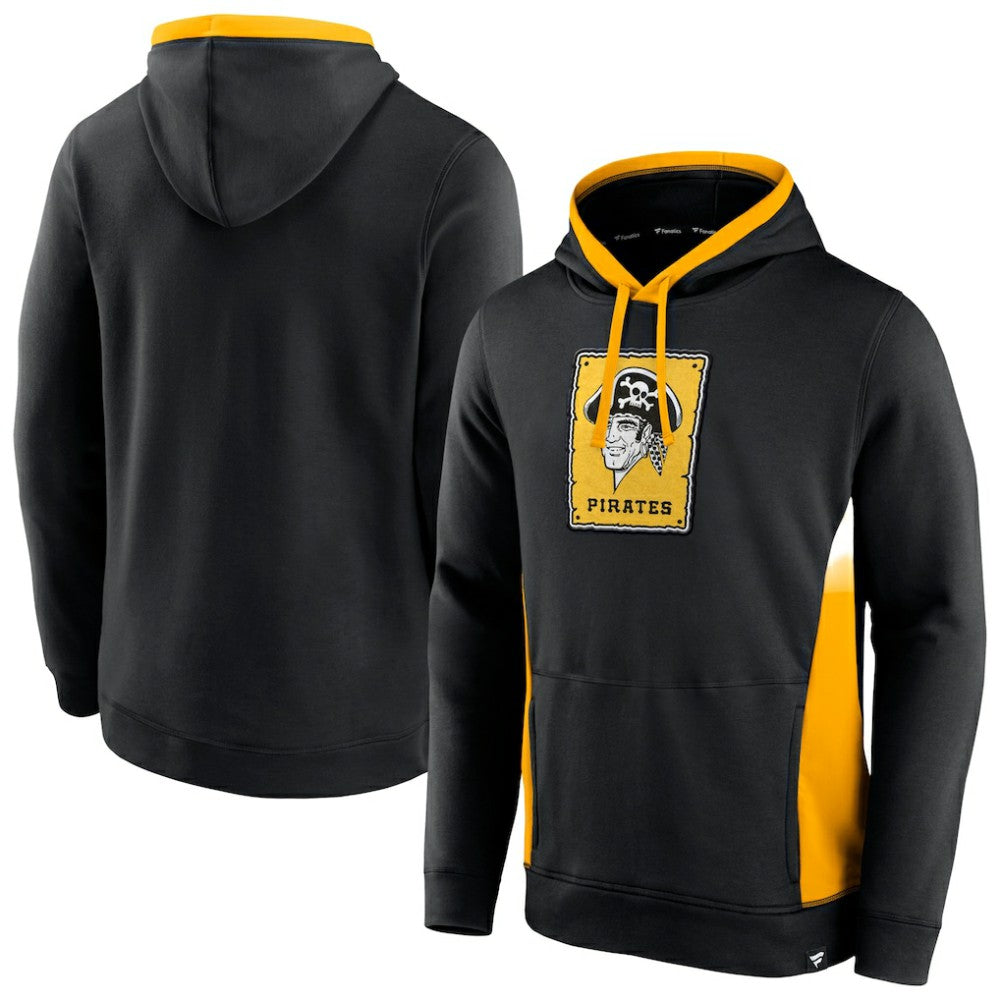 Pittsburgh Pirates True Classics Fanarama Pullover Hoodie Black