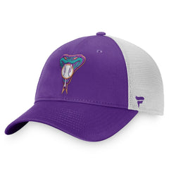 Arizona Diamondbacks Cooperstown Collection Core Trucker Snapback Hat Purple/White
