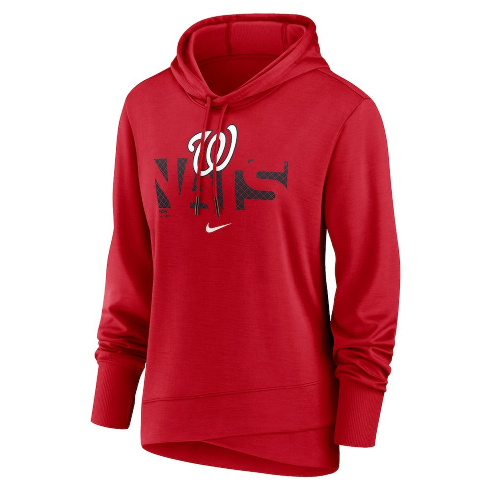 Washington Nationals Women's Diamond Knockout Performance Pullover Hoodie Red