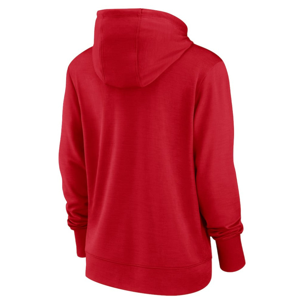 Washington Nationals Women's Diamond Knockout Performance Pullover Hoodie Red