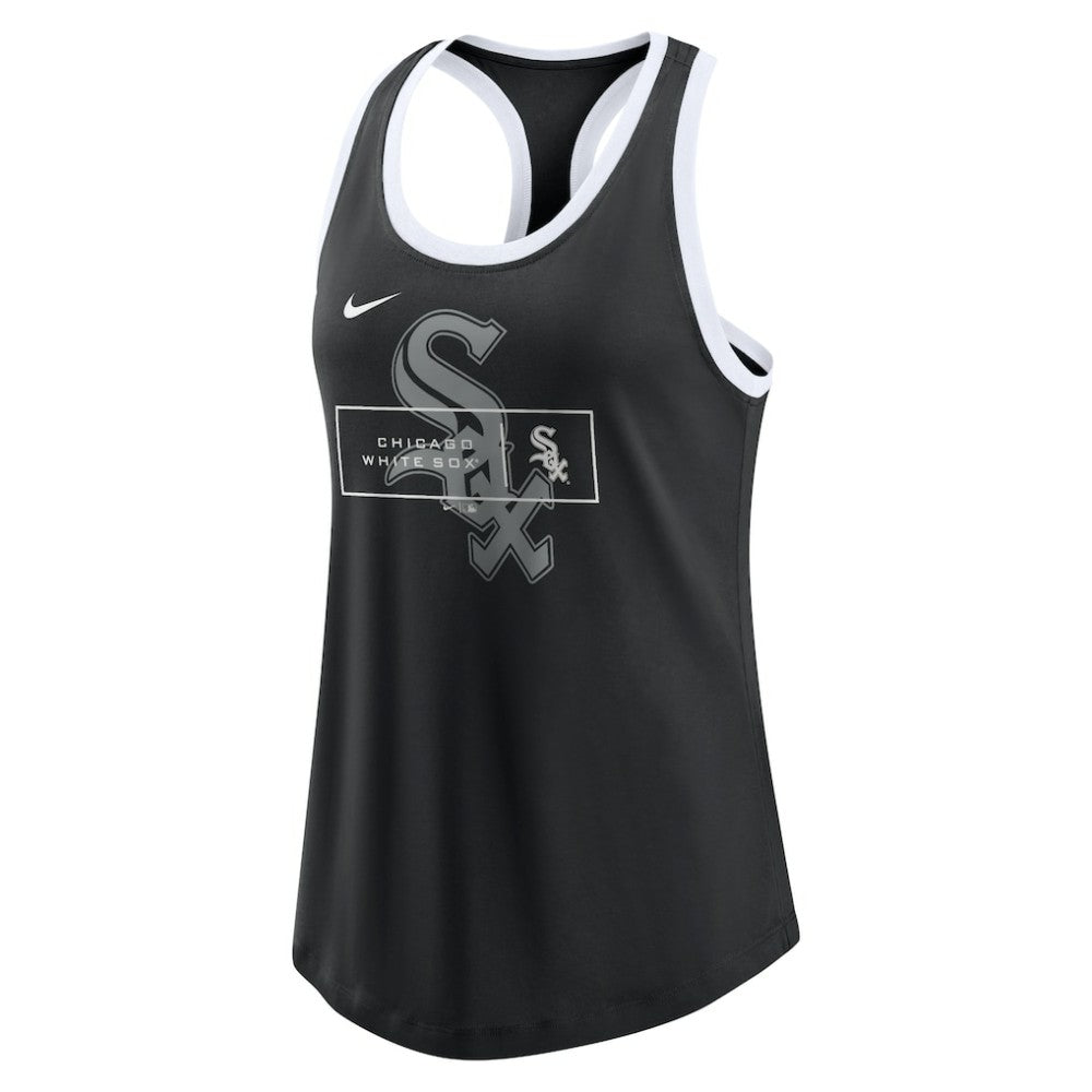 Chicago White Sox Women's X-Ray Racerback Performance Tank Top Black