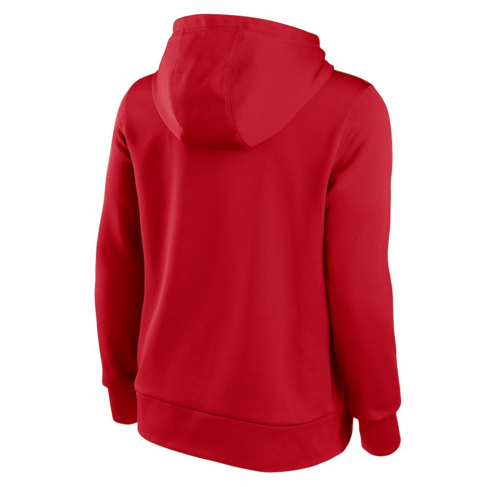 Washington Nationals Women's Alternate Logo Performance Pullover Hoodie Red