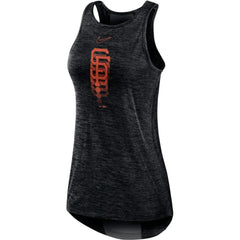 San Francisco Giants Women's Logo Fade High Neck Performance Tank Top Black