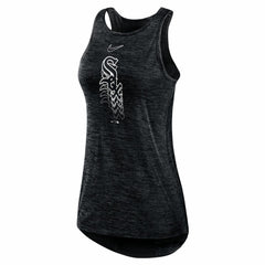 Chicago White Sox Women's Logo Fade High Neck Performance Tank Top Black