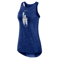 Los Angeles Dodgers Women's Logo Fade High Neck Performance Tank Top Royal