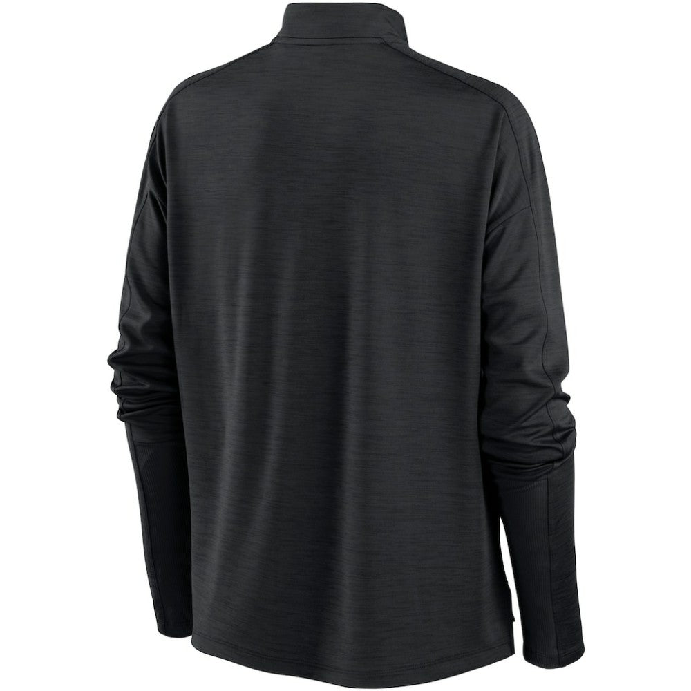 Pittsburgh Pirates Women's Primetime Local Touch Pacer Quarter-Zip Top Black