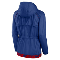 Chicago Cubs Women's Statement Raglan Full-Zip Hoodie Jacket Royal/Red
