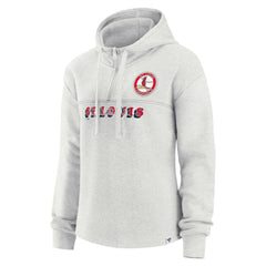 St. Louis Cardinals Women's True Classics Legacy Quarter-Zip Hoodie Oatmeal