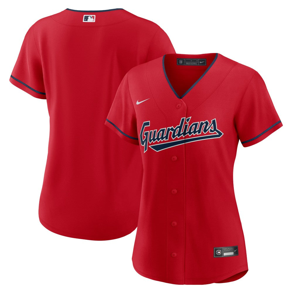 Cleveland Guardians Women's Alternate Replica Team Jersey Red