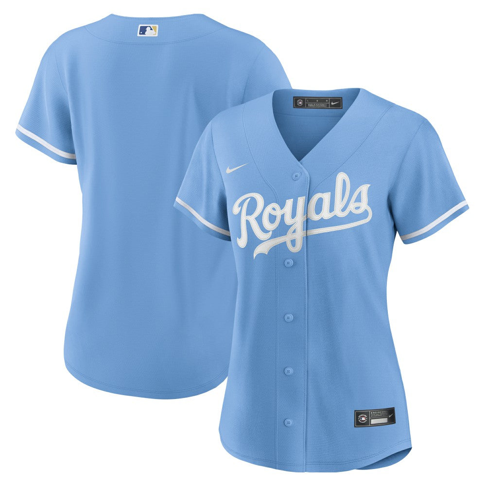 Kansas City Royals Women's Alternate Replica Team Logo Jersey Light Blue