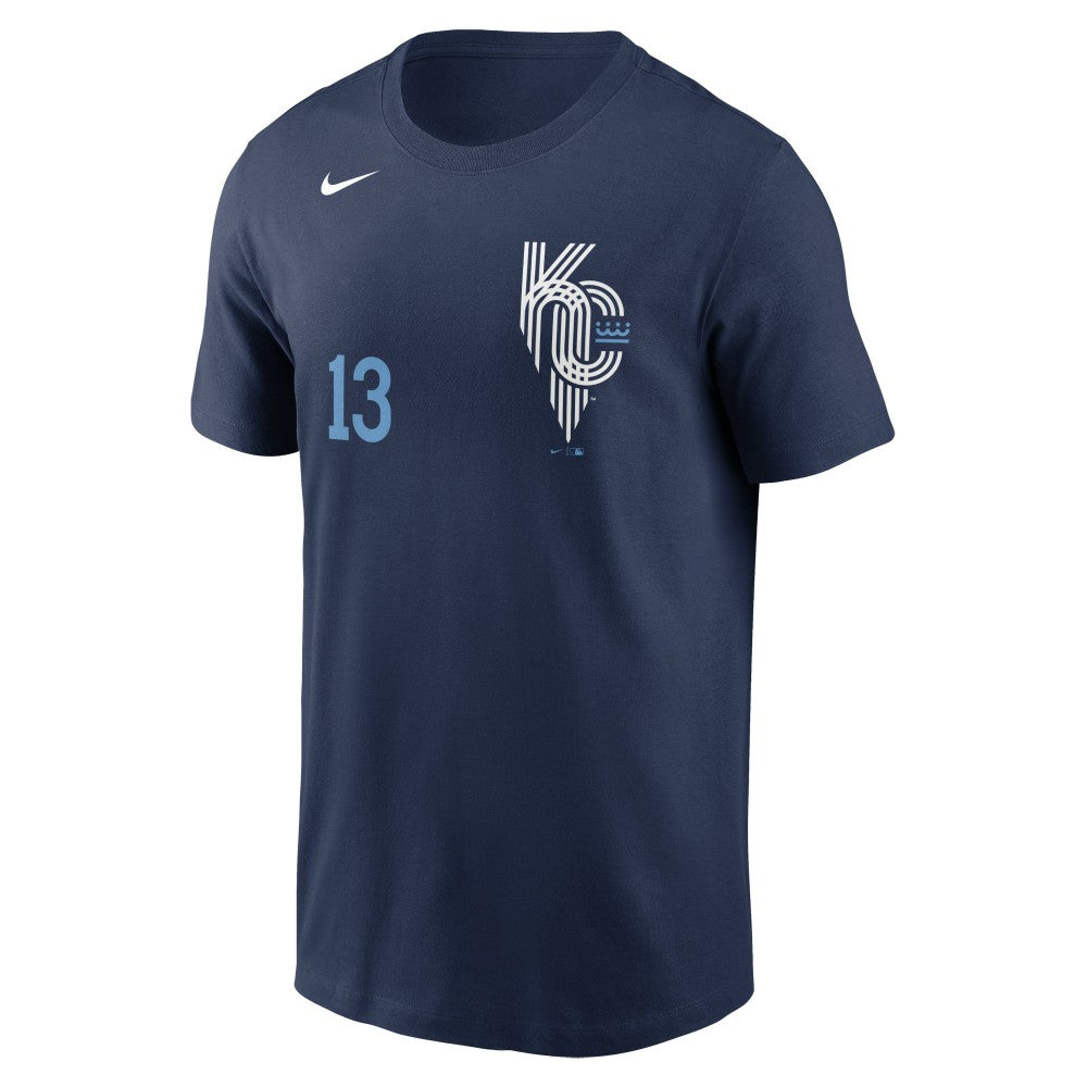 Salvador Perez Kansas City Royals City Connect Name & Number T-Shirt Navy