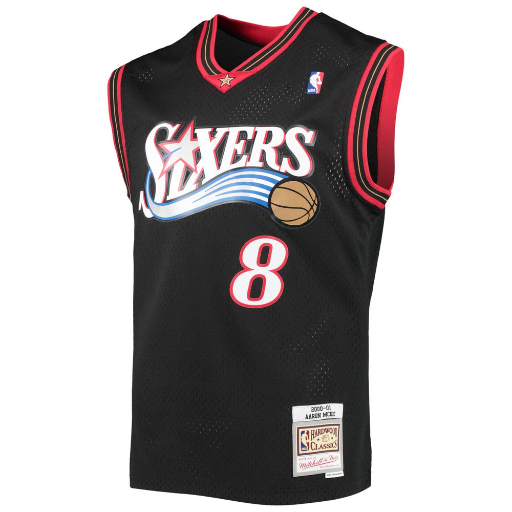 Aaron McKie Philadelphia 76ers Hardwood Classics Swingman Jersey - Black shop