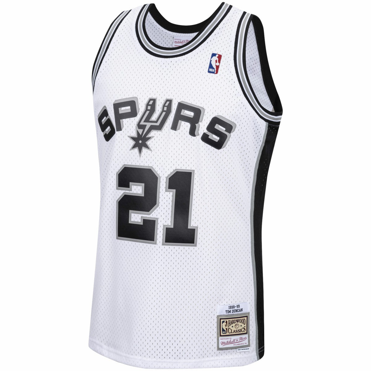 Tim Duncan San Antonio Spurs 1998/99 Hardwood Classics Swingman Jersey - White discount